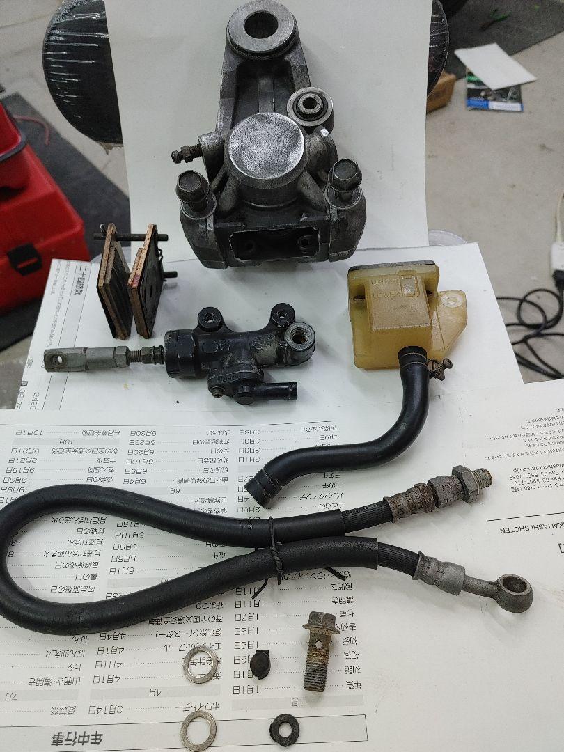 VJ21a リアブレーキ完全分解清掃品　ウルフ250 RGV250ガンマ VJ21a リアブレーキ完全分解清掃品 ウルフ250 RGV250ガンマ（RG