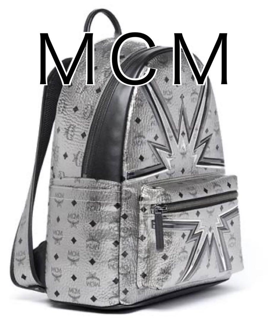 MCM モノグラム ヴィセトス柄 リュック Backpack Silver
