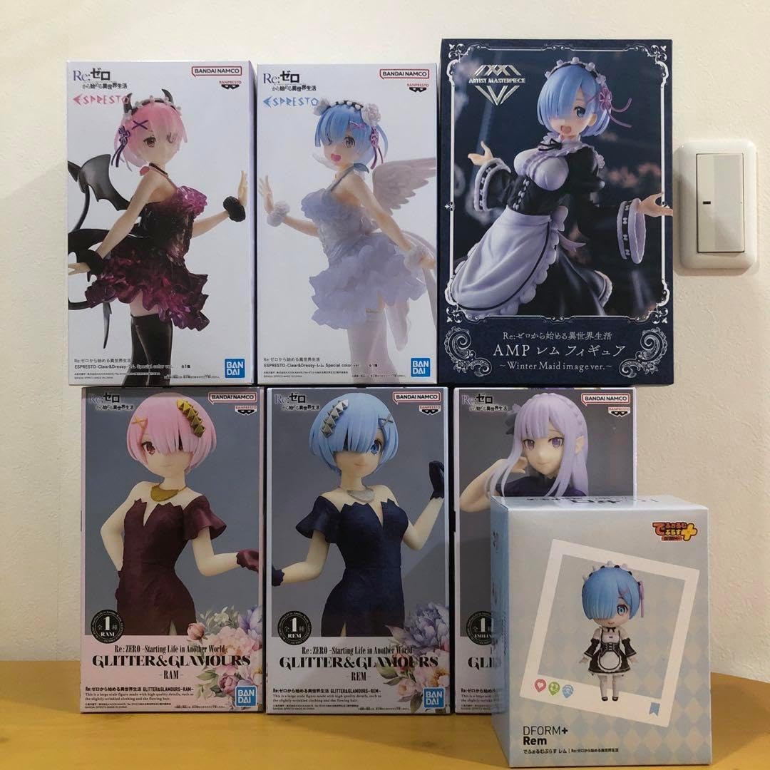 リゼロフィギュア7個セット 特別企画】【あみあみ展示撮り下ろし】「リゼロ」の仲良しメイド