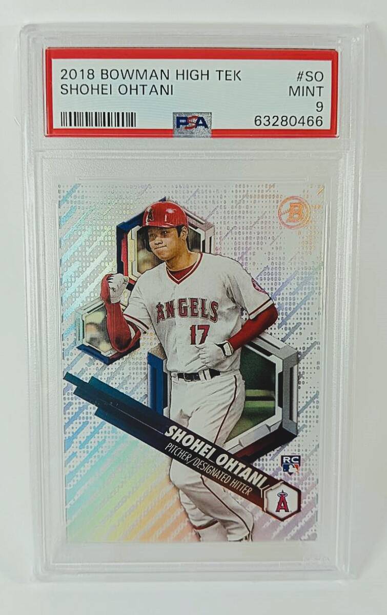 大谷翔平 2018 BOWMAN HIGH TEK #SO SHOHEI OHTANI PSA9 RC