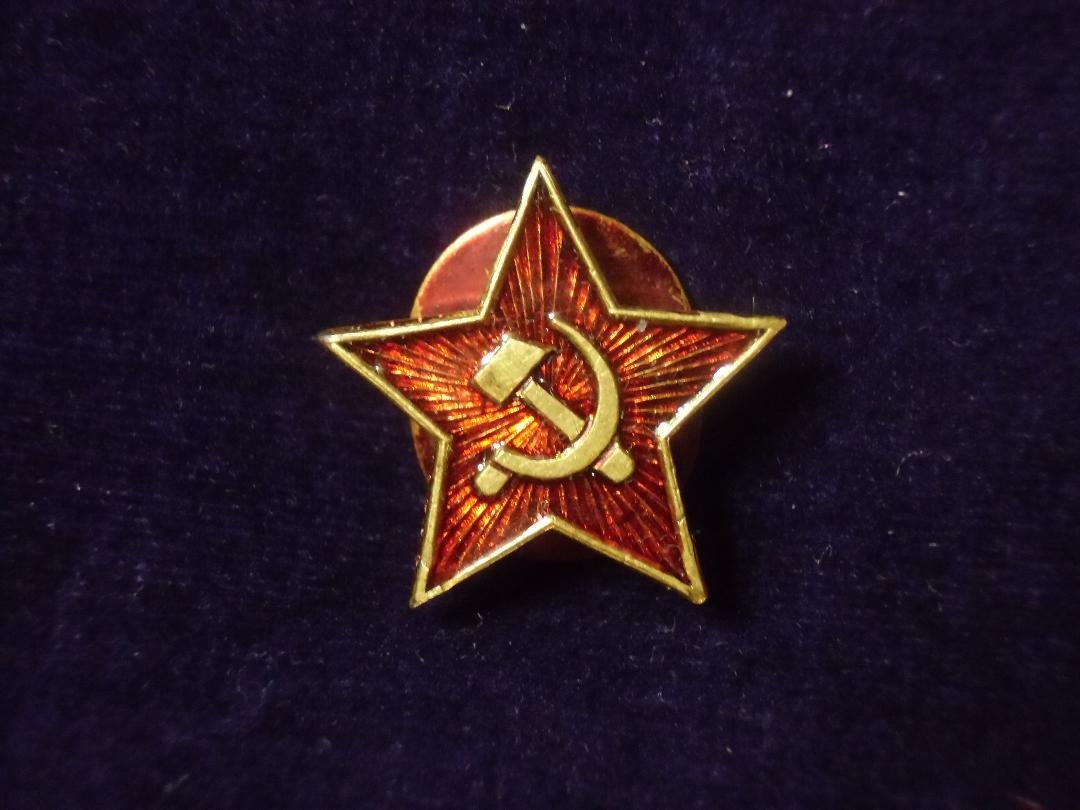 ★CCCP★ソビエト軍/ソ連軍*ジャケット襟バッジ(実物) ☆CCCP☆ソビエト軍/ソ連軍*ジャケット襟バッジ(実物