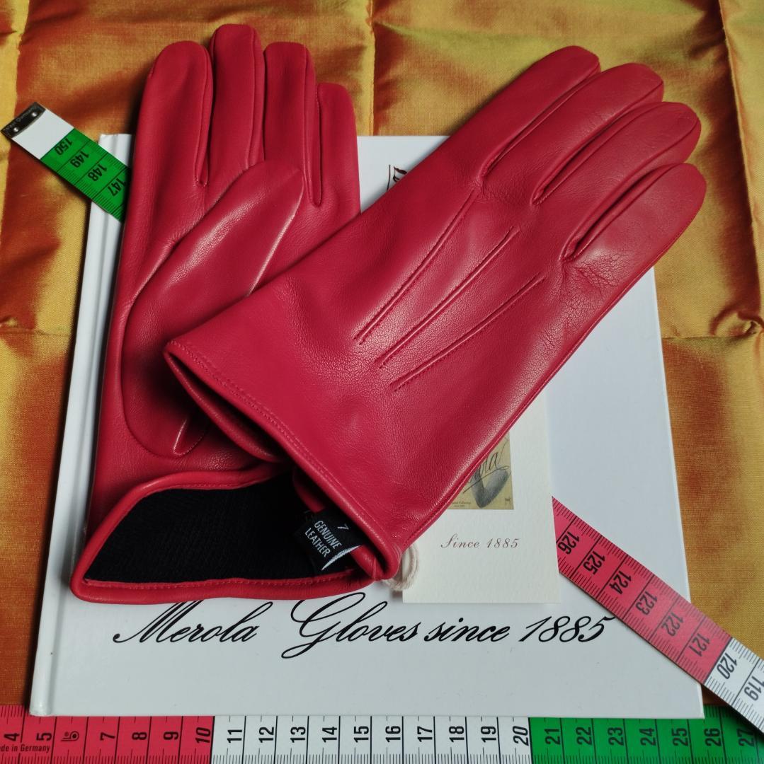 メローラ ナッパロッソ赤 カシミア黒 グローブ 革手袋 MEROLA 楽天市場】MEROLA イタリア名門老舗ブランド ≪メローラ