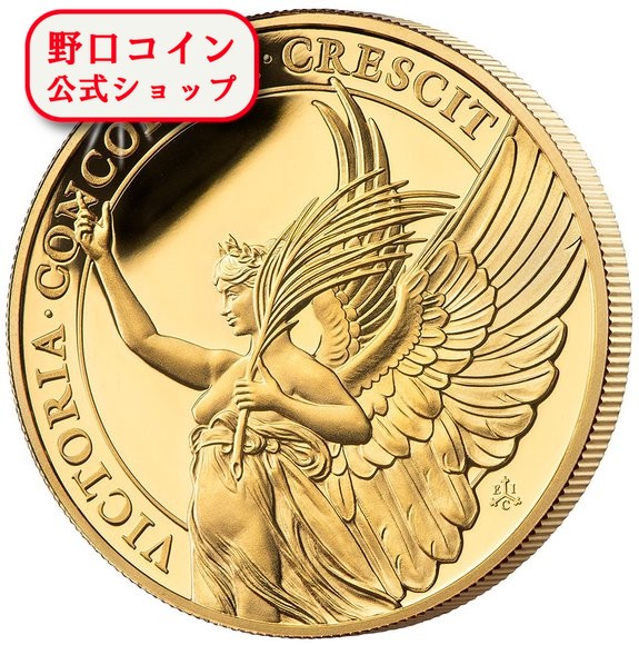 即納 2021 セントヘレナ 女王の徳：勝利 5ポンド金貨 1オンス