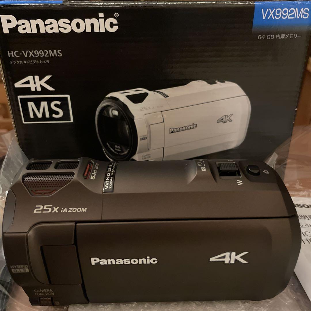 【動作確認済】Panasonic ビデオカメラ　HC-VX992M ブラウン Panasonic デジタル4Kビデオカメラ HC-VX992M カカオブラウン
