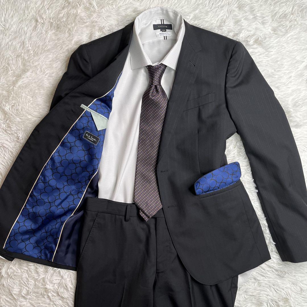 専用 ポールスミスコレクション セットアップ シルク混 ネイビー ストライプ Paul Smith COLLECTION(ポールスミスコレクション) セットアップ