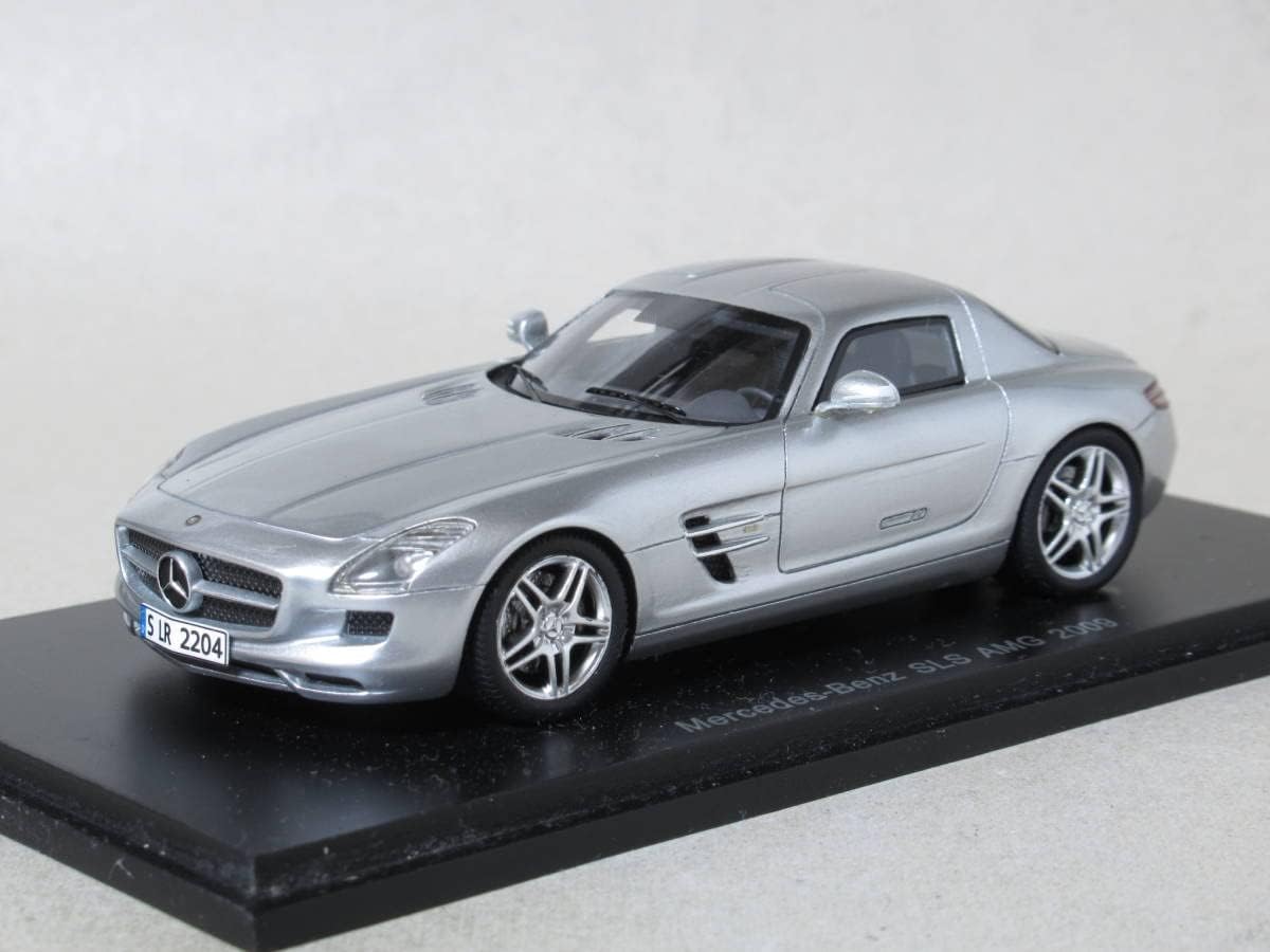 1/43 ベンツ　ディーラー正規モデル　ミニカー　SLS AMG　シルバー シュコー製 （ディーラー特注） 1/43 メルセデスベンツ SLS AMG