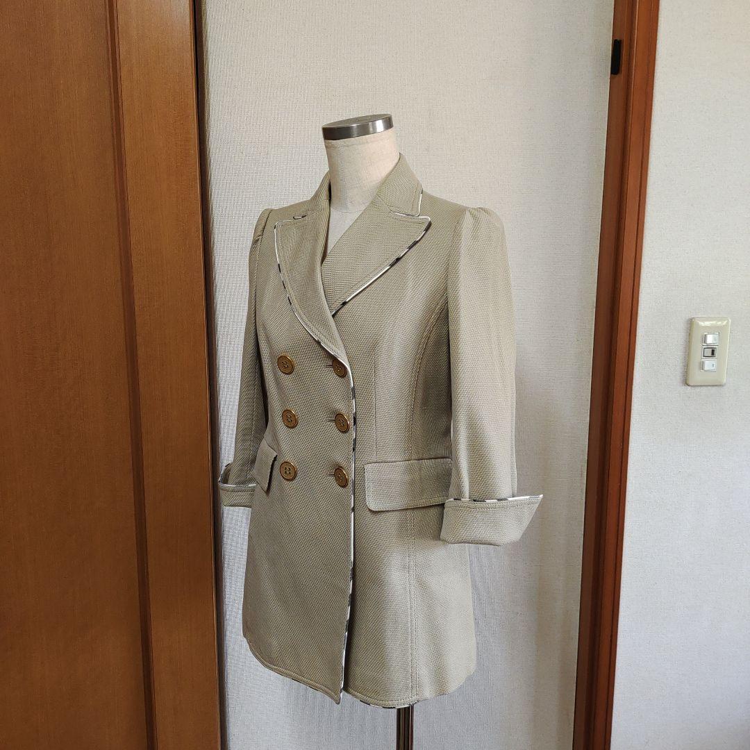 BURBERRY BLUE LABEL バーバリーウールコート　ベージュM 38 BURBERRY BLUE LABEL バーバリーウールコート ベージュM 38