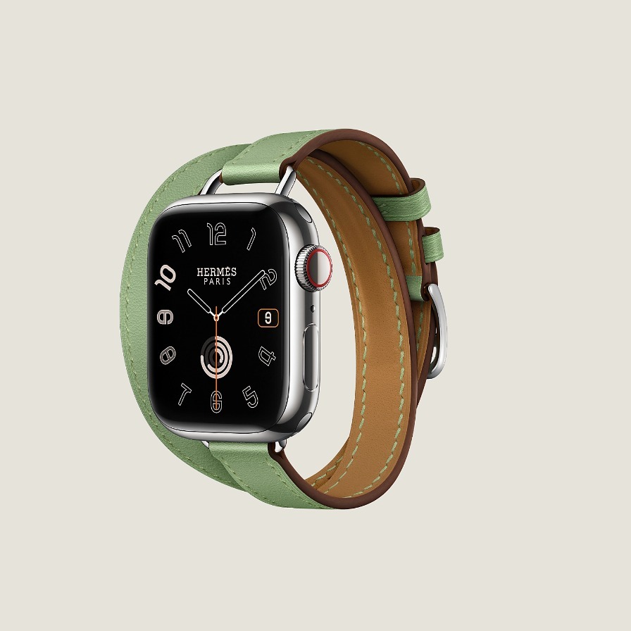 【お洒落】HERMES シンプルトゥールブレスレット 41mm レザーブレスレット 《ルリ》 ドゥブルトゥール | Hermès