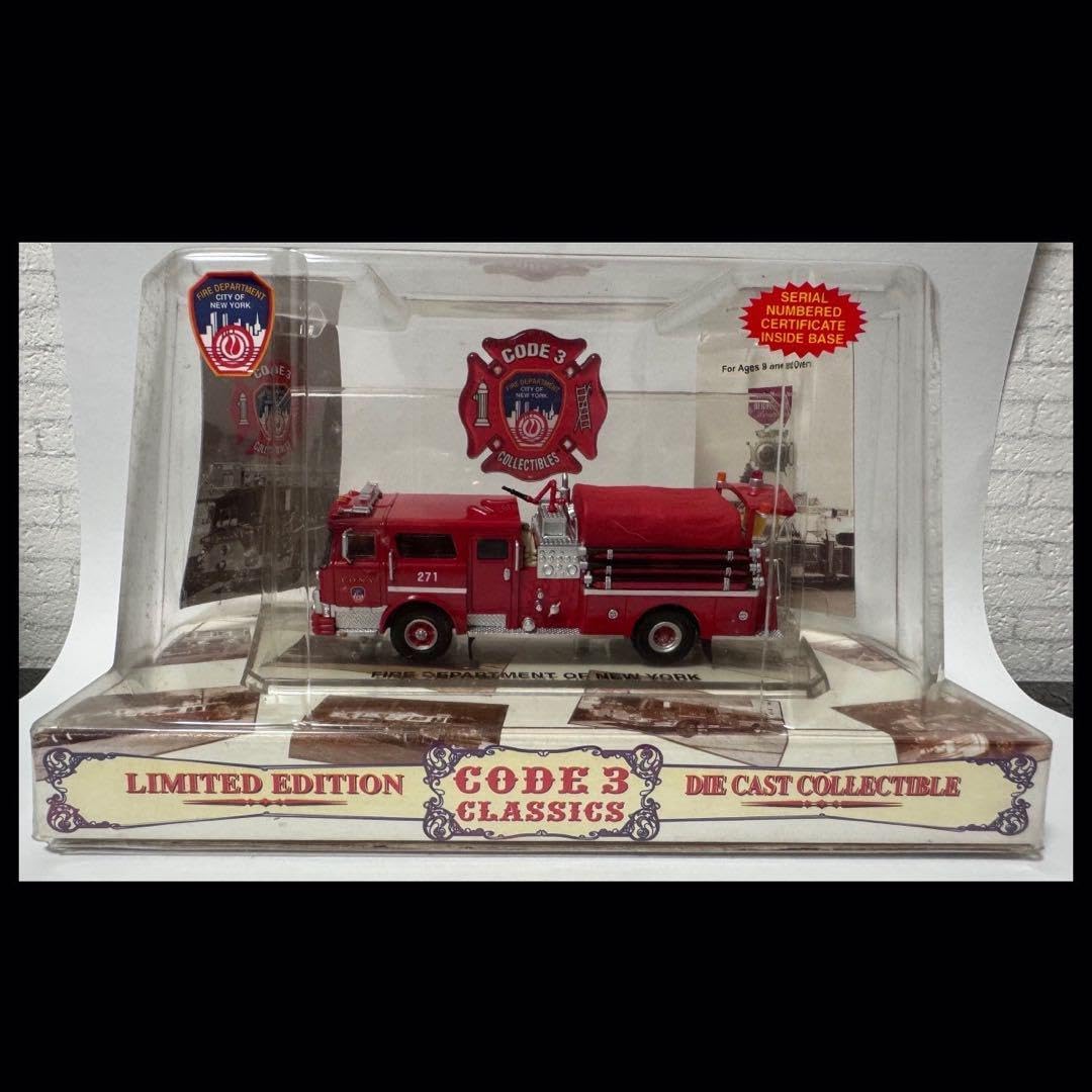 CODE3 FDNY ニューヨークファイア 消防局 消防車（CODE3 1/64