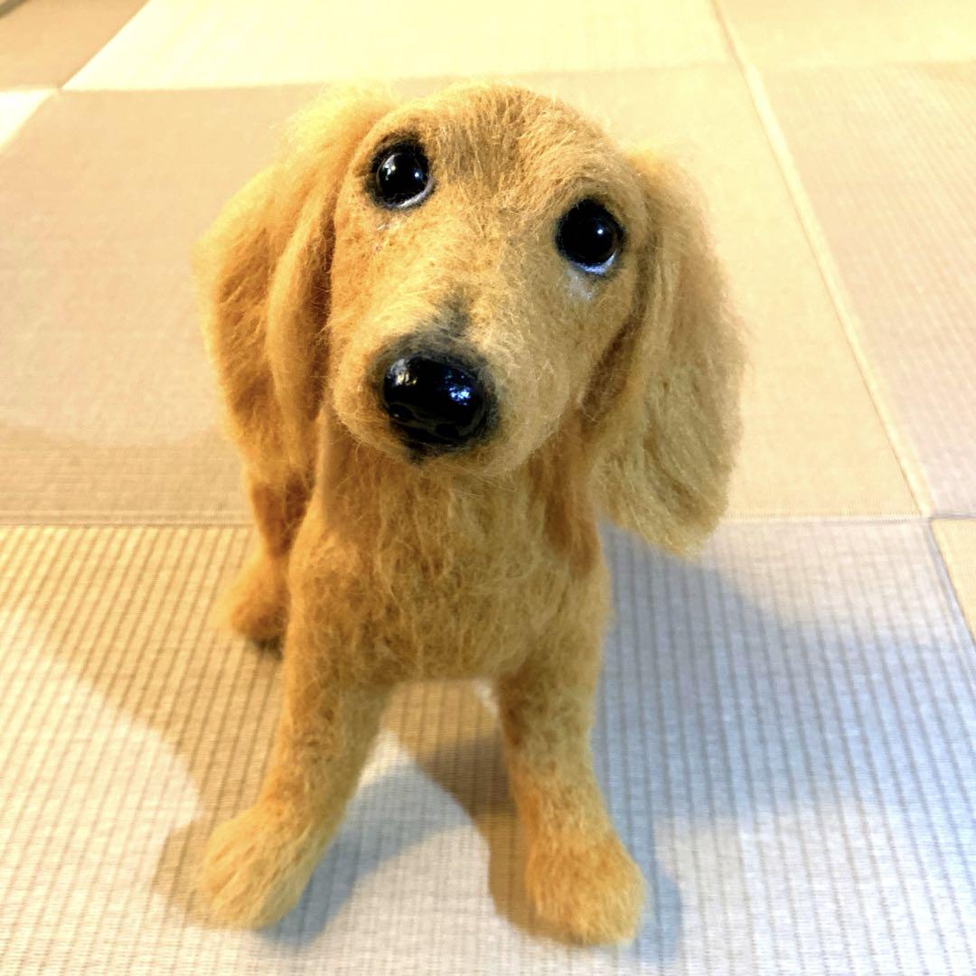 羊毛フェルトオーダー　ミニチュアダックス 羊毛フェルト オーダー 「リアルで可愛いワンちゃん」ミニチュア