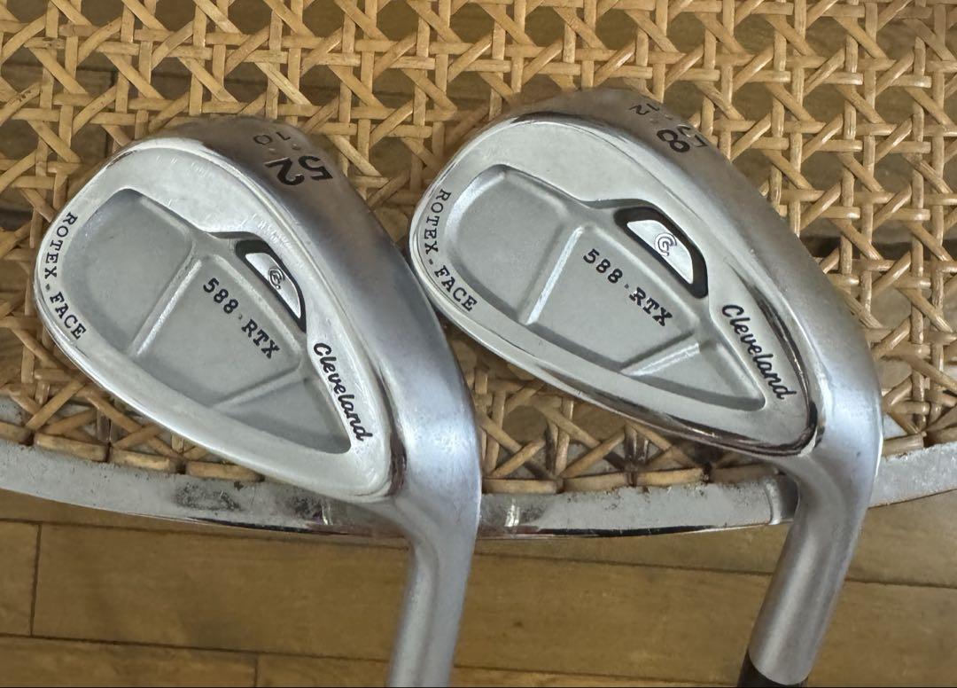 Cleveland Golf - 【美品・お得セット】クリーブランド　588　RTX　52度・58度　ウェッジ Cleveland 588 RTXウェッジ 52度と58度 2本セット