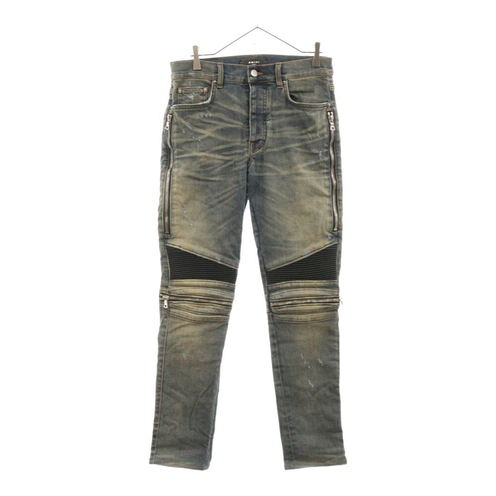 新品 AMIRI アミリ MX2 ジッパースキニーデニムパンツ　28インチ AMIRI アミリ MX2ジッパースキニーデニムパンツ28インチ