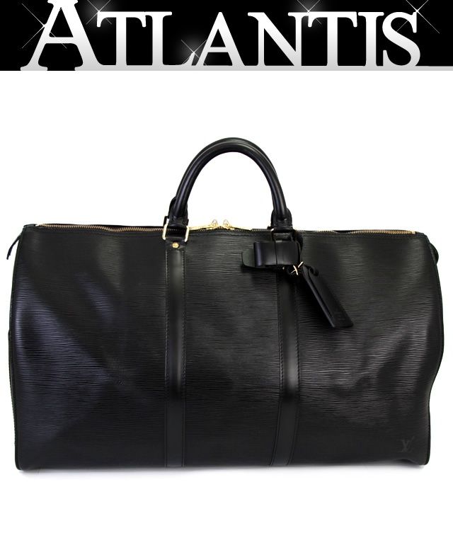 【寺内】 ルイヴィトン キーポル 50 黒 エピ M42962 LOUIS VUITTON ルイヴィトン エピ キーポル 50 ノワール 黒
