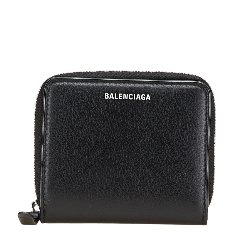 バレンシアガ　二つ折り財布　エブリデイ　ラウンドファスナー　ブラック　レザー 楽天市場】【財布】BALENCIAGA バレンシアガ ロゴ ラウンド