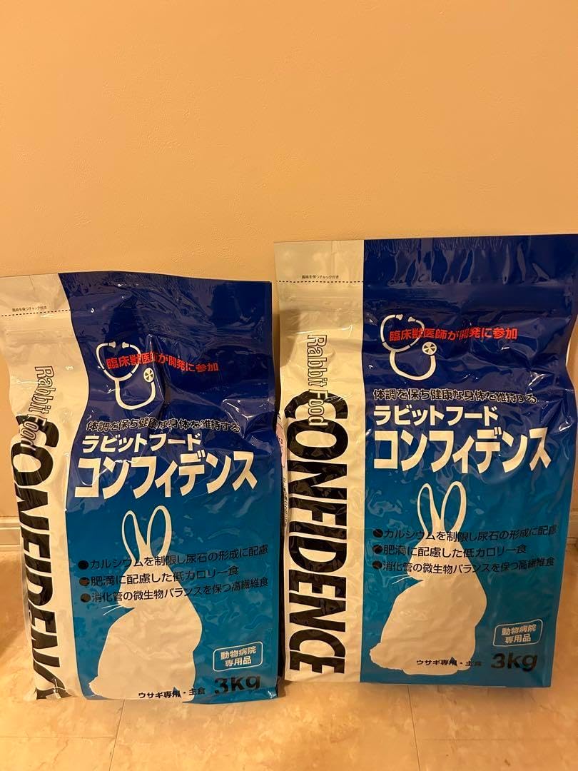CONFIDENCE コンフィデンス　ラビットフード 3kg×2袋 Amazon | コンフィデンス 3kg袋 ラビットフード