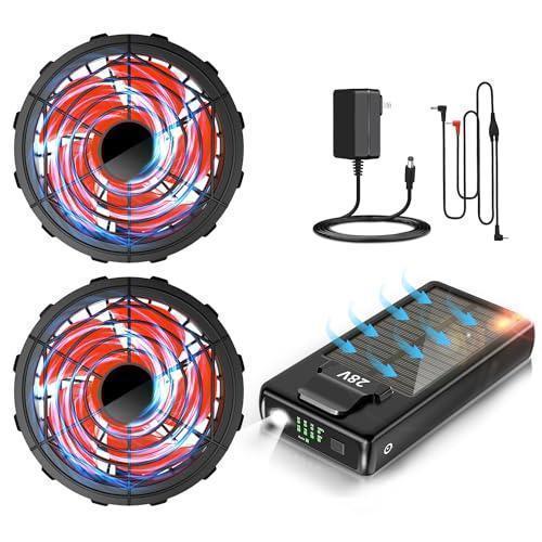ファンバッテリーセット 43V 30000mAh 空調作業服用 ブラシレスモータ Amazon.co.jp: 【2025新登場 史上最強 43V超高出力 30000mAh