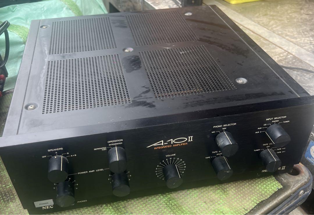 NEC　エヌイーシー　A-10Ⅱ通電ok NEC エヌイーシー A-10Ⅱ通電ok （NEC プリメインアンプ A-10Ⅱ
