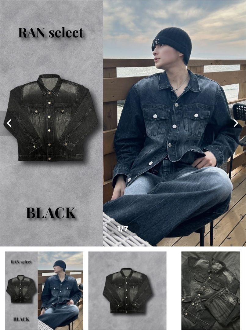 ran select item Black denim JK（吉本蘭のスタッフ情報