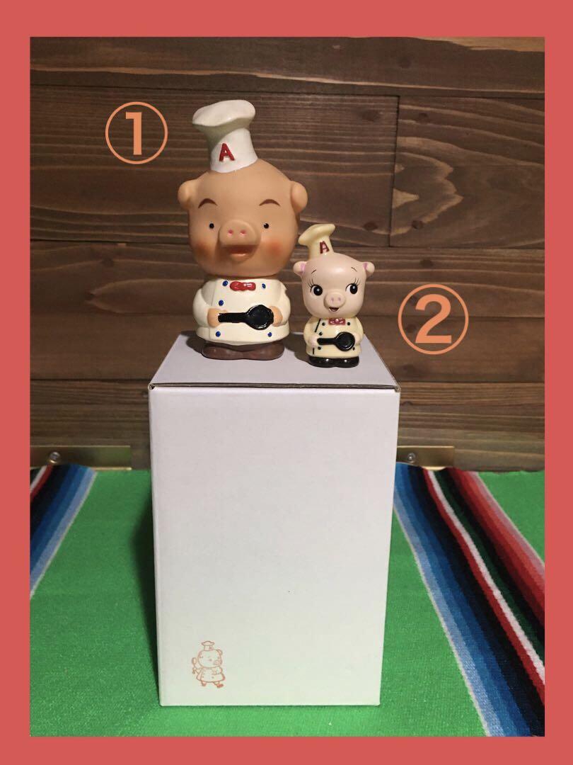 ☆メルカリ便☆エースコック☆こぶた☆2匹☆コック☆ソフビ