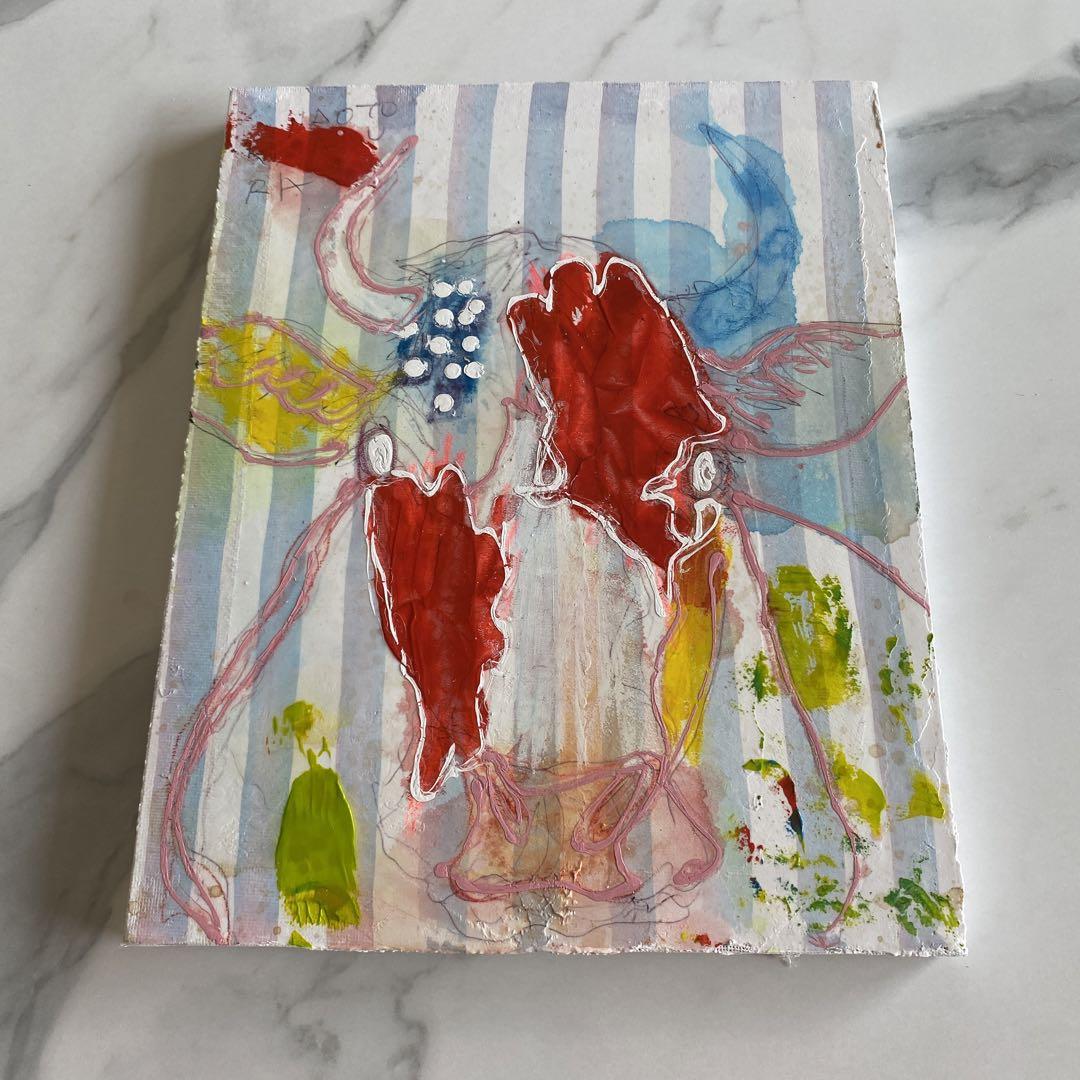 北村直登 原画 作品 絵画 牛 送料込み きたむらなおと （北村