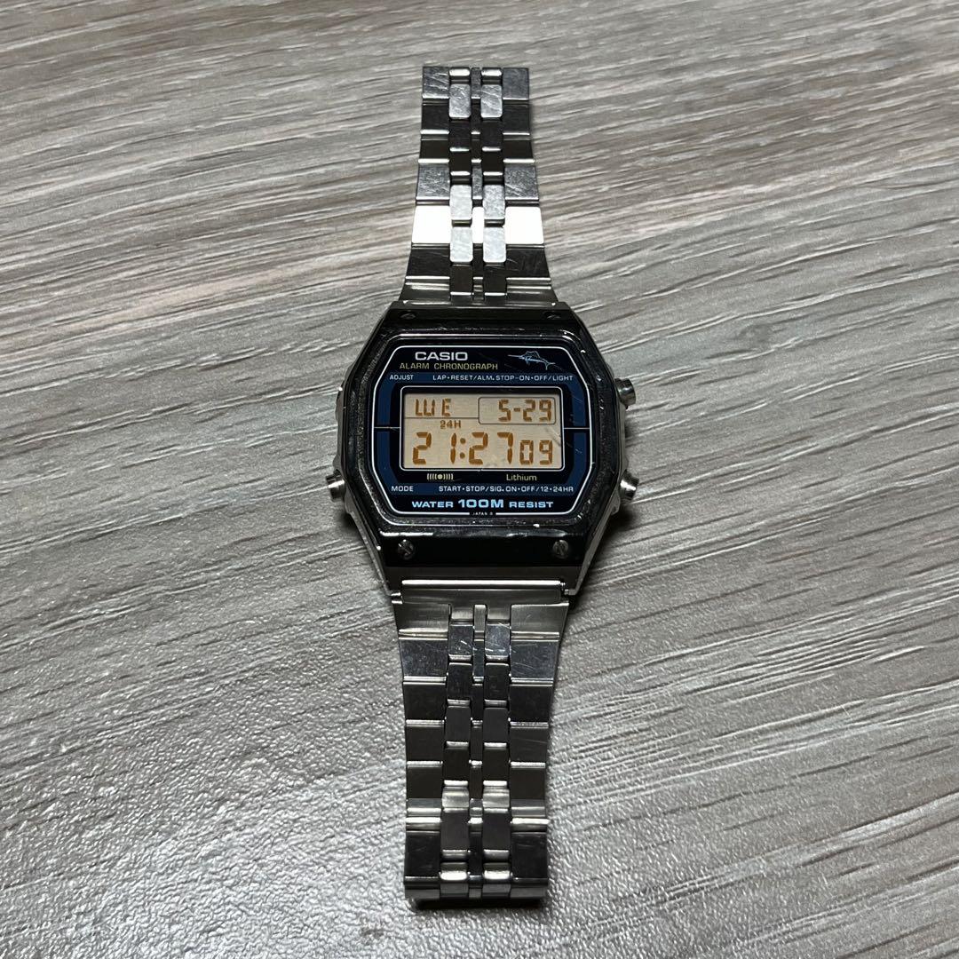 希少　CASIO ビンテージ カジキ W450 ブルー casio w450青 #カシオ #カシオカジキ #ヴィンテージ