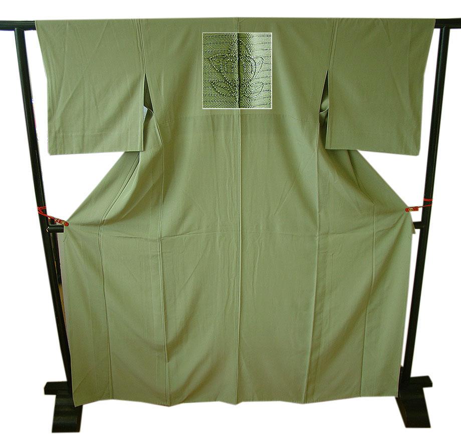 ☆美品 夏物 お茶事に最適 駒絽の5本絽 色無地（正絹）仕立上り
