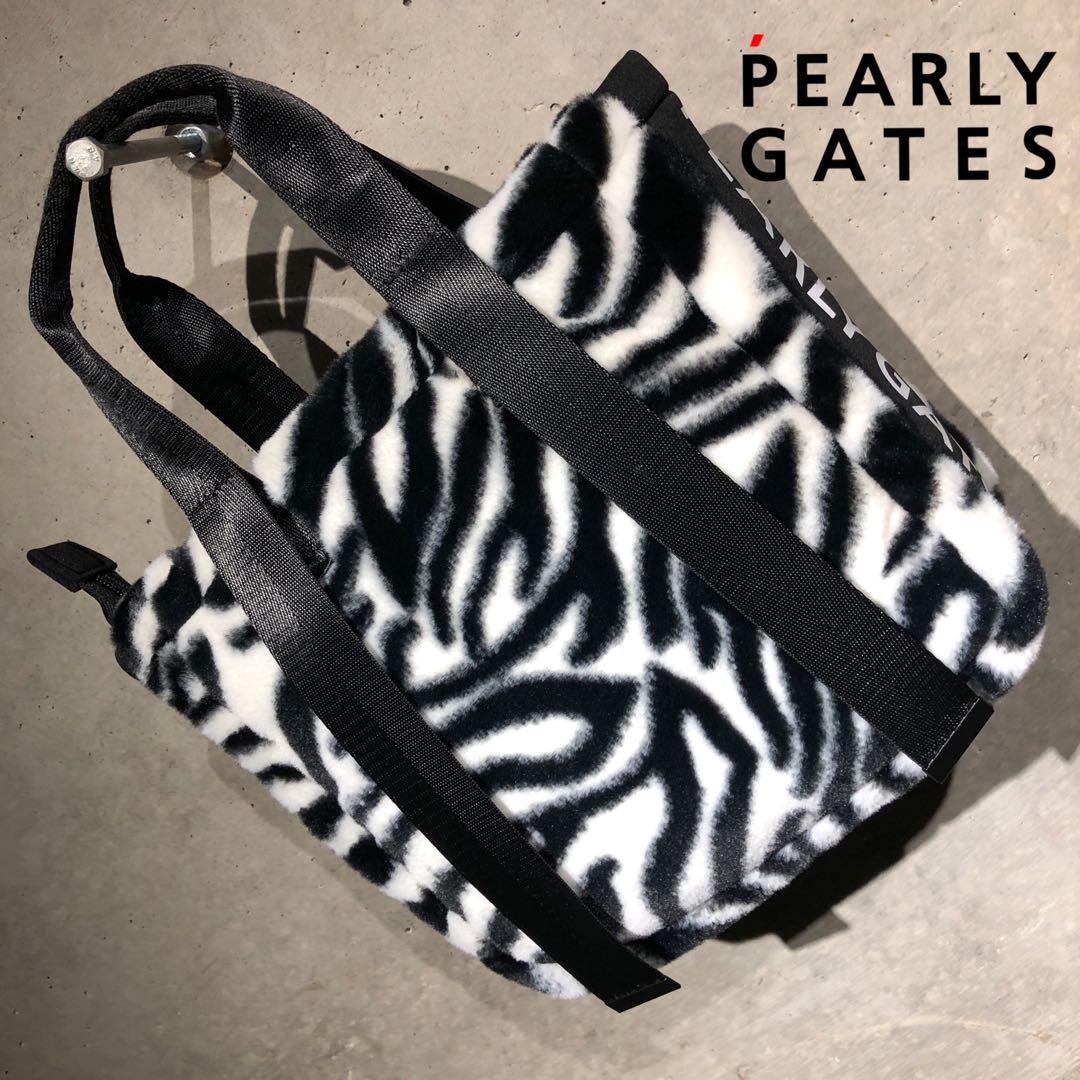 入手困難 PEARLY GATES フェイクファー ゼブラ柄カートバッグ 入手困難 PEARLY GATES フェイクファー ゼブラ柄カートバッグ