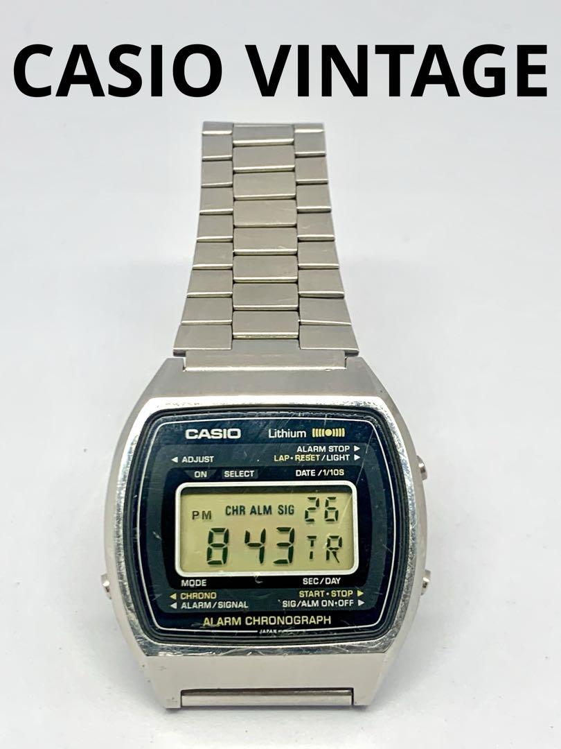 最終値下げ)ビンテージ CASIO S007 108 デジタル時計（シルバー