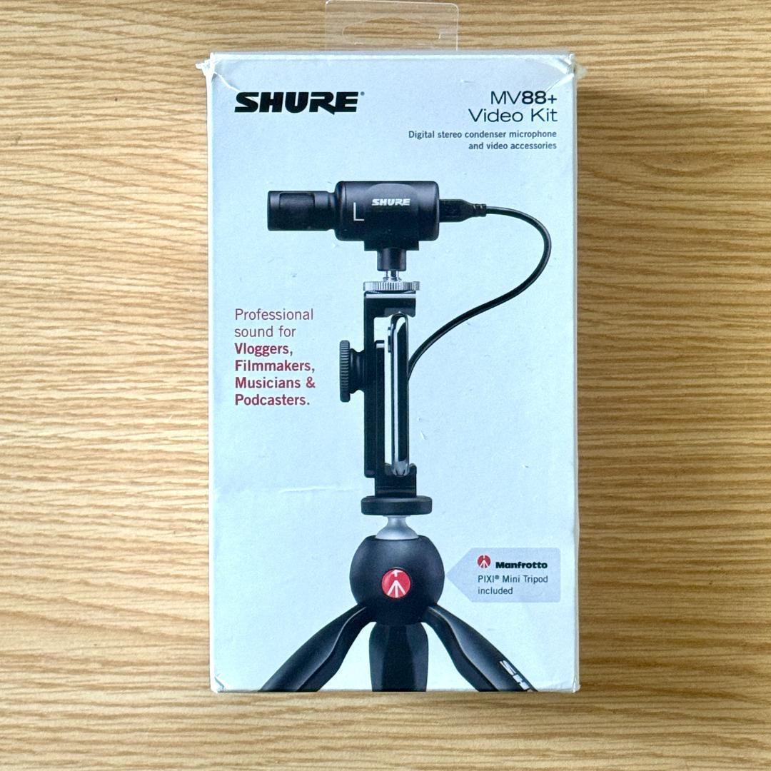 配信機器・PA機器・レコーディング機器 MV88 SHURE MV88+ ビデオキット ライブ配信使用可（音声の収録の