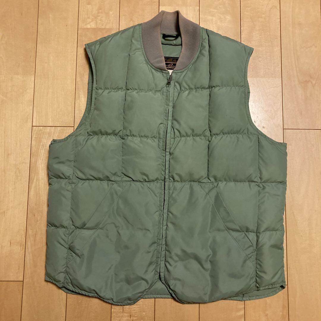 80s 90s エディーバウアー 黒タグ ダウンベスト リバーシブル 古着 80~90年代 エディーバウアー Eddie Bauer 黒タグ