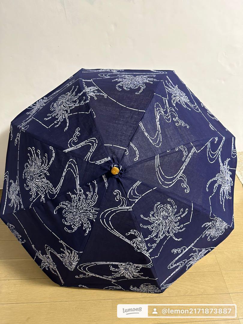 日傘　正絹着物リメイク　ハンドメイド　木製持ち手　2万円(作成店布別)より格安 日傘 正絹着物リメイク ハンドメイド 木製持ち手 2万円(作成店布