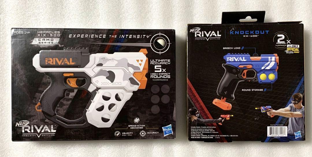 NERF RIVAL　HERACLES & KNOCKOUT NERF Rival Knockout XX 100 - 90 ft per second Ages 14+ Brand