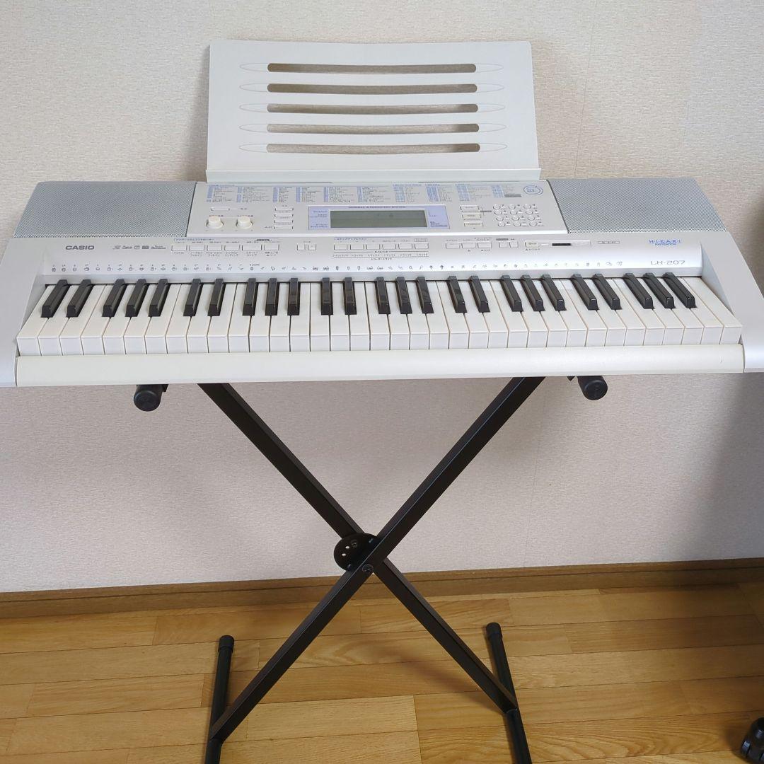 CASIO 光ナビゲーション電子ピアノ キーボード LK-207（CASIO