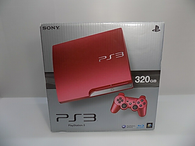 PlayStation3 - temfo。プレーステーション3 ソフト別売り 中古】プレイステーション3 （320GB）スカーレット・レッド<br