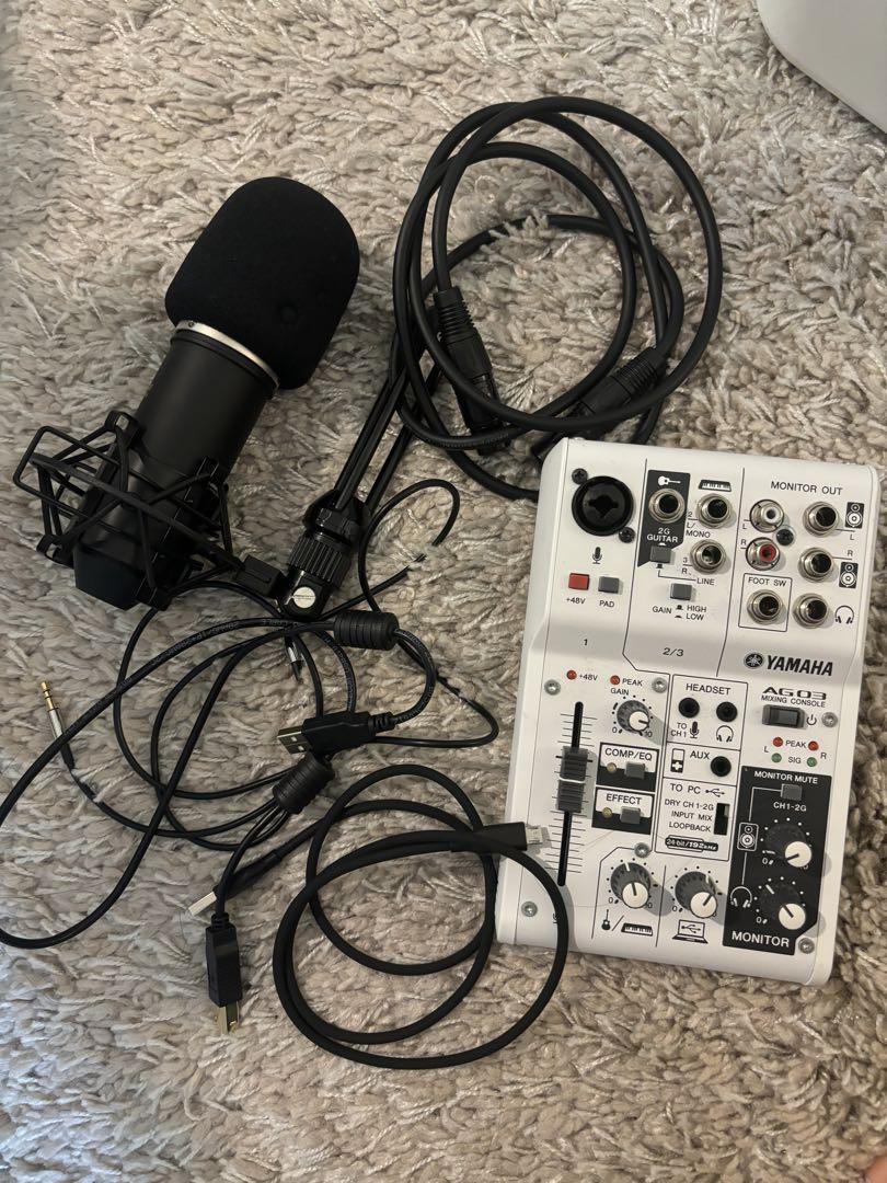 Yamaha AG03 ＆ MPM-1000セット 配信スターターキット 未使用 Amazon.co.jp: YAMAHA AG03MK2 配信セット (MPM-1000+ライト