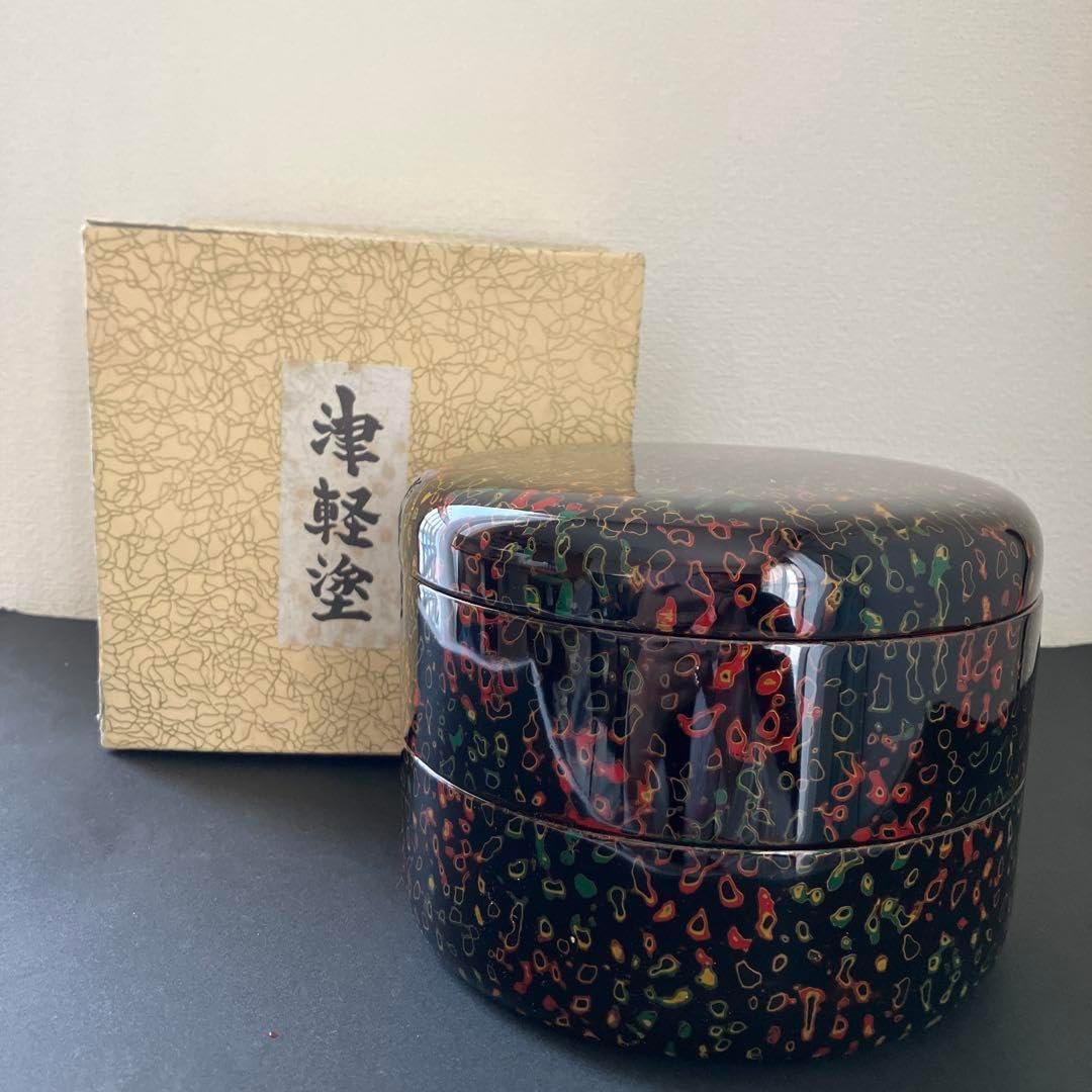 【新品未使用】津軽塗　重箱　正月　おせち料理　漆器　菓子器　伝統工芸品　お重 新品未使用】津軽塗 重箱 正月 おせち料理 漆器 菓子器 伝統工芸