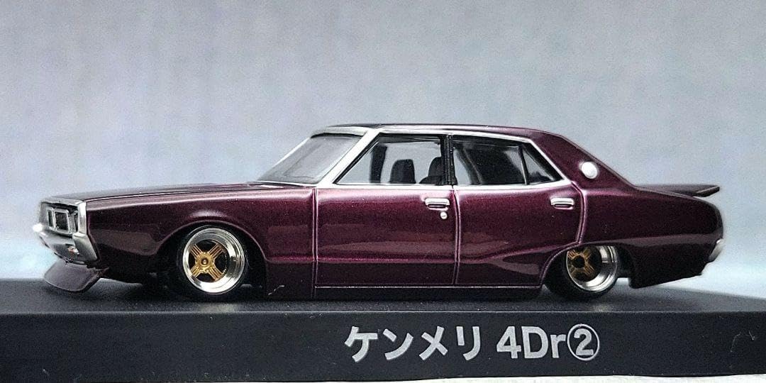 1/64　スカイライン改　ケンメリ4Dr　ワタナベ　ホイール　アルミ製　深リム 1/64 スカイライン改 ケンメリ4Dr シャドー ホイール アルミ製