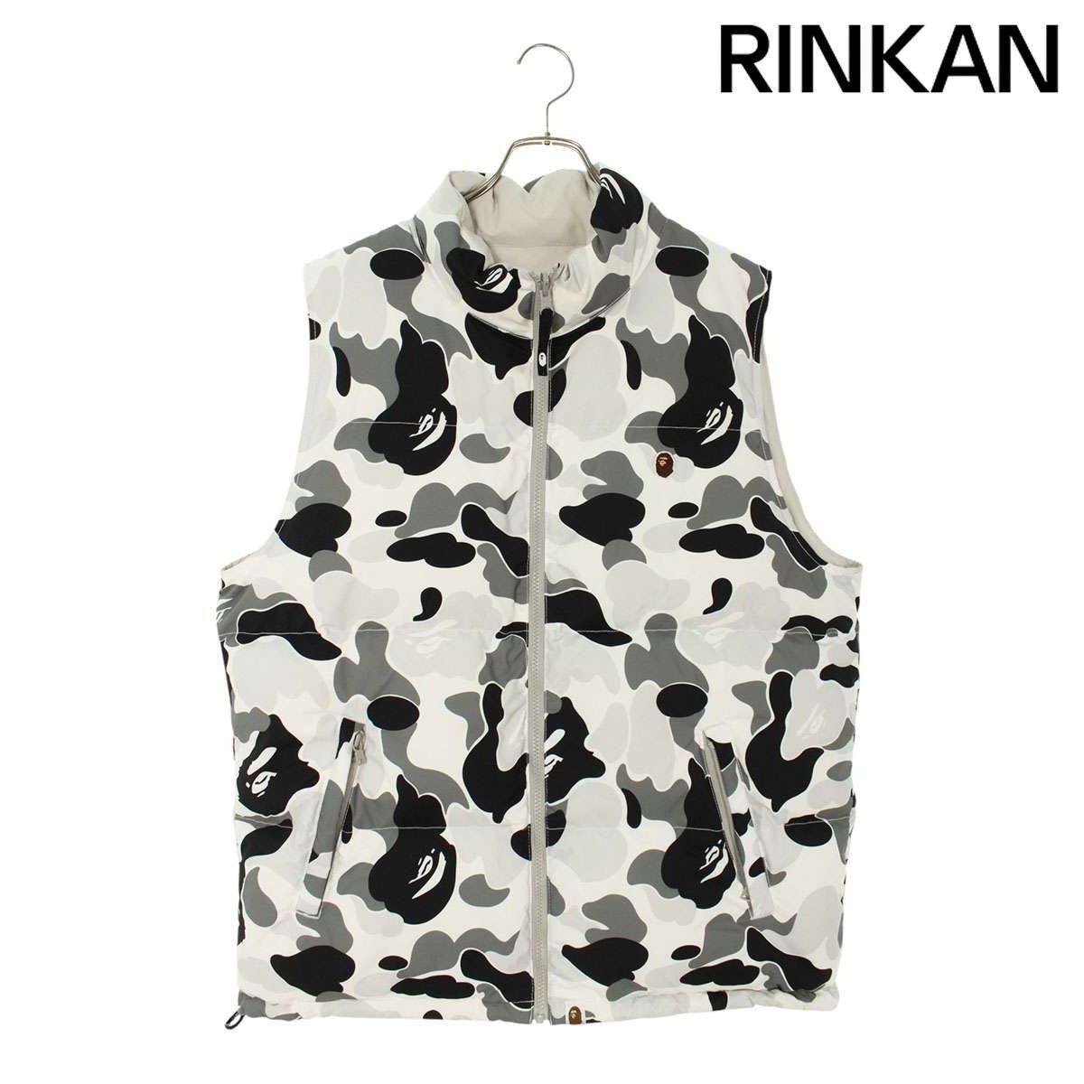 アベイシングエイプ 001DNJ801010M/Camo Down Vest 迷彩サルカモ