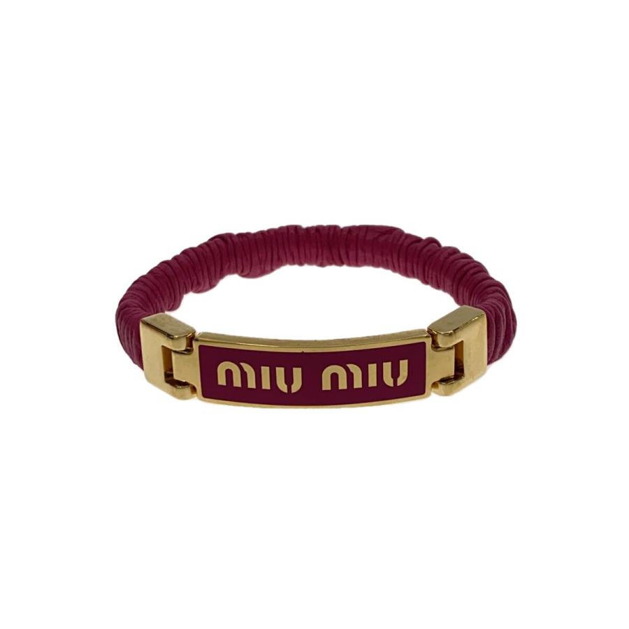 送料関税込☆Miu Miu ロゴ フレキシグラス ブレスレット☆超人気 org.jpg