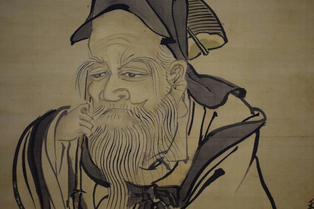 真作/谷文晁/寿老人図/佐竹永陵の桐極箱付/布袋屋掛軸HH-455 真作/谷文晁/寿老人図/佐竹永陵の桐極箱付/布袋屋掛軸HH-455 始まっ