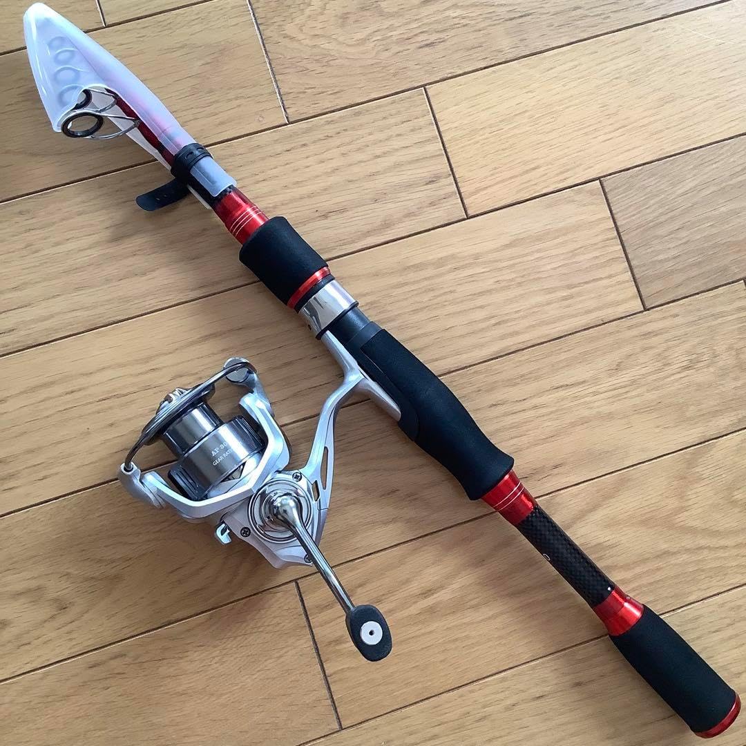 ショアジギ 2.1mコンパクトロッド&スピニングリール3000番