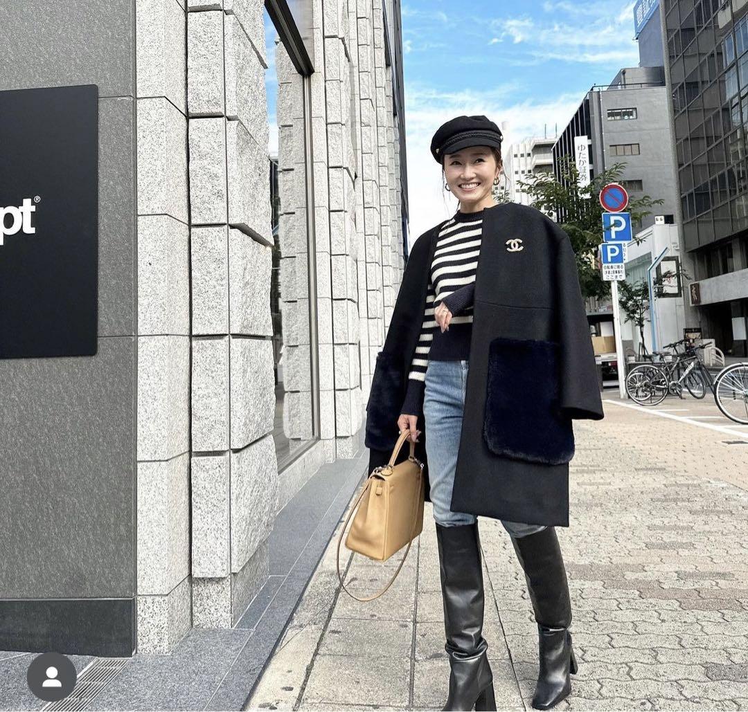 【Bluelea】ファーポケットコート Fur pocket coat Bluelea】ファーポケットコート まちがえ Fur pocket coat