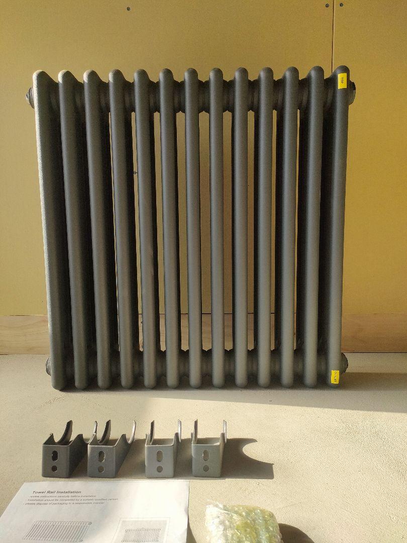 スチールラジエーター(3列610x610x100)2つ スチールラジエーター(3列610x610x100) つむり