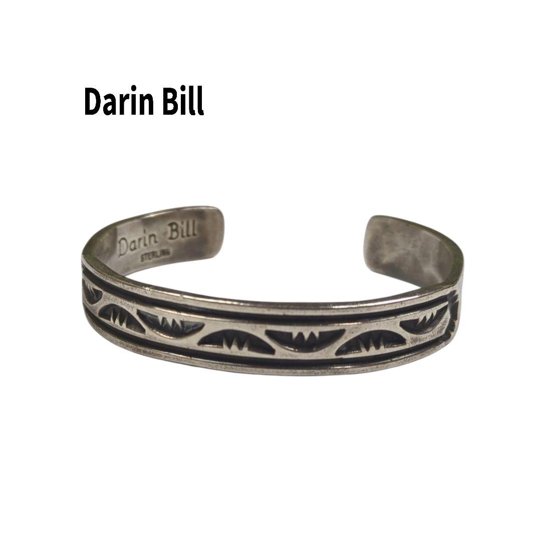 ナバホ族 Darin Bill スターリング シルバー バングル 純銀 s-l400.jpg