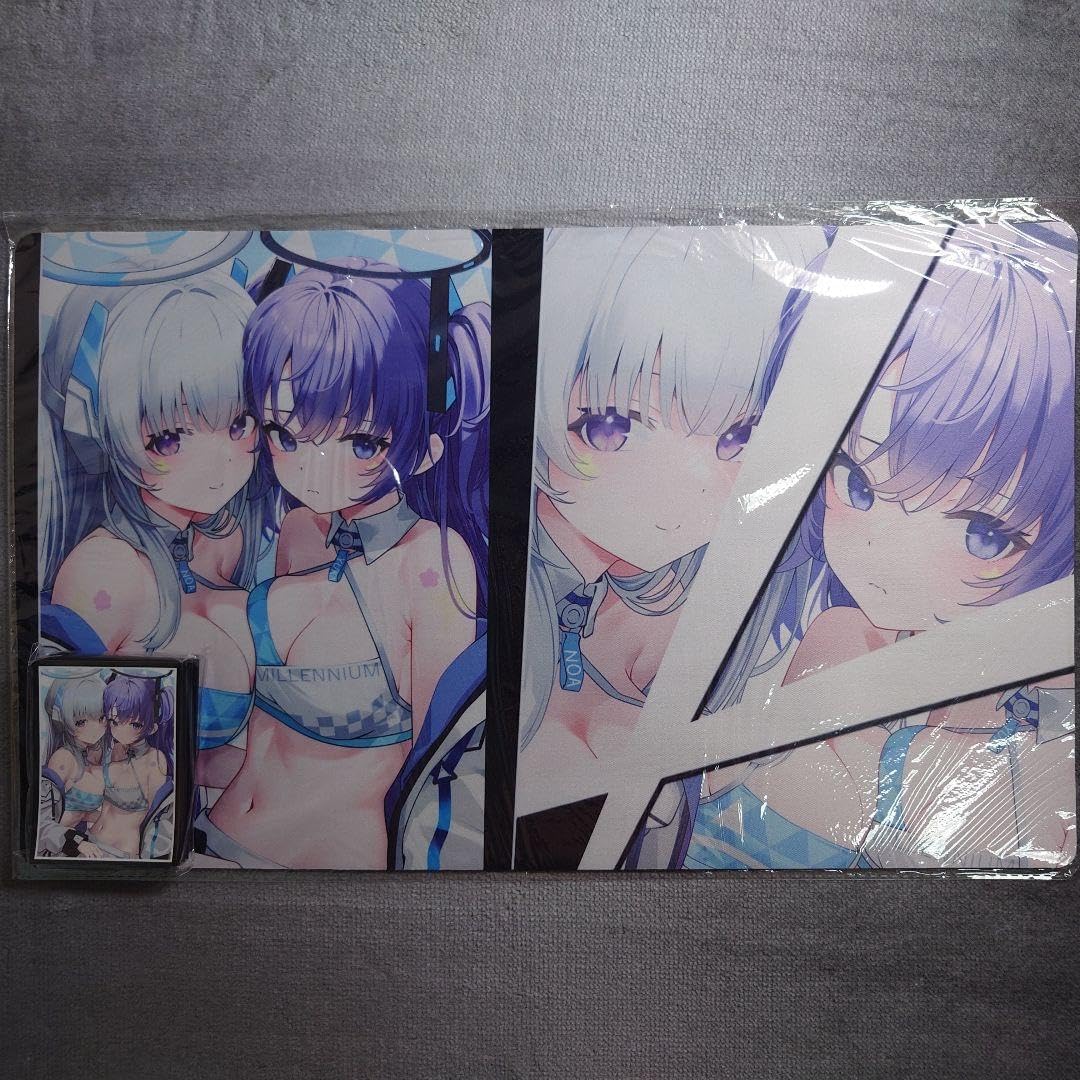 生塩ノア 早瀬ユウカ カードスリーブ＆プレイマット ブルーアーカイブ ブルアカ① Amazon.co.jp: 早瀬ユウカ 生塩ノア カードスリーブ プレイ