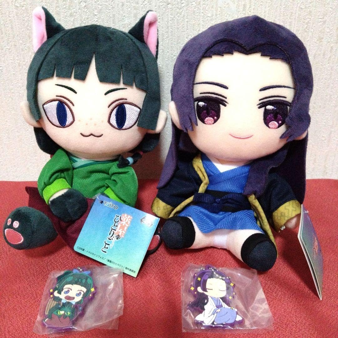 薬屋のひとりごと ぬいぐるみ 猫猫 壬氏 ＆ラバーキーホルダー