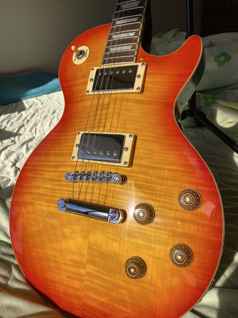 さま！プレイテック、レスポール、フレイムメイプルトップ PLAYTECH ( プレイテック ) LP400 Flame Top Lemon Burst レス