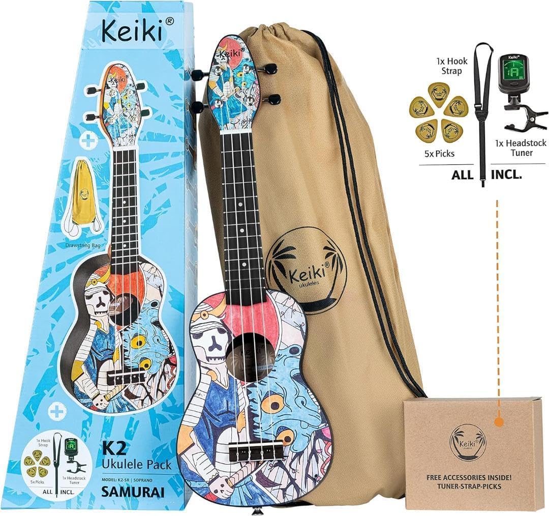新品未使用 ORTEGA オルテガ ウクレレセット Samurai K2-S Amazon.co.jp: ORTEGA オルテガ ウクレレセット Keiki Ukulele