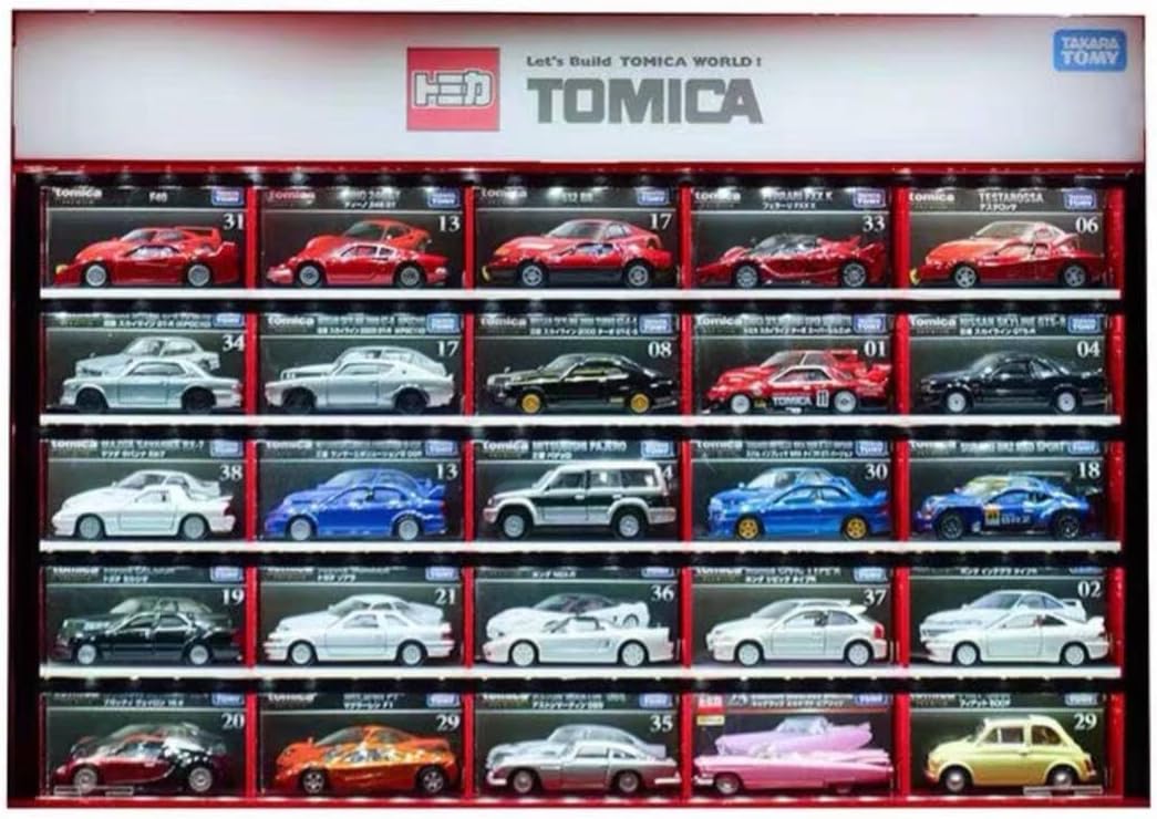 トミカ専用 MIBO 25台入り照明付ディスプレイケース （ミニカー