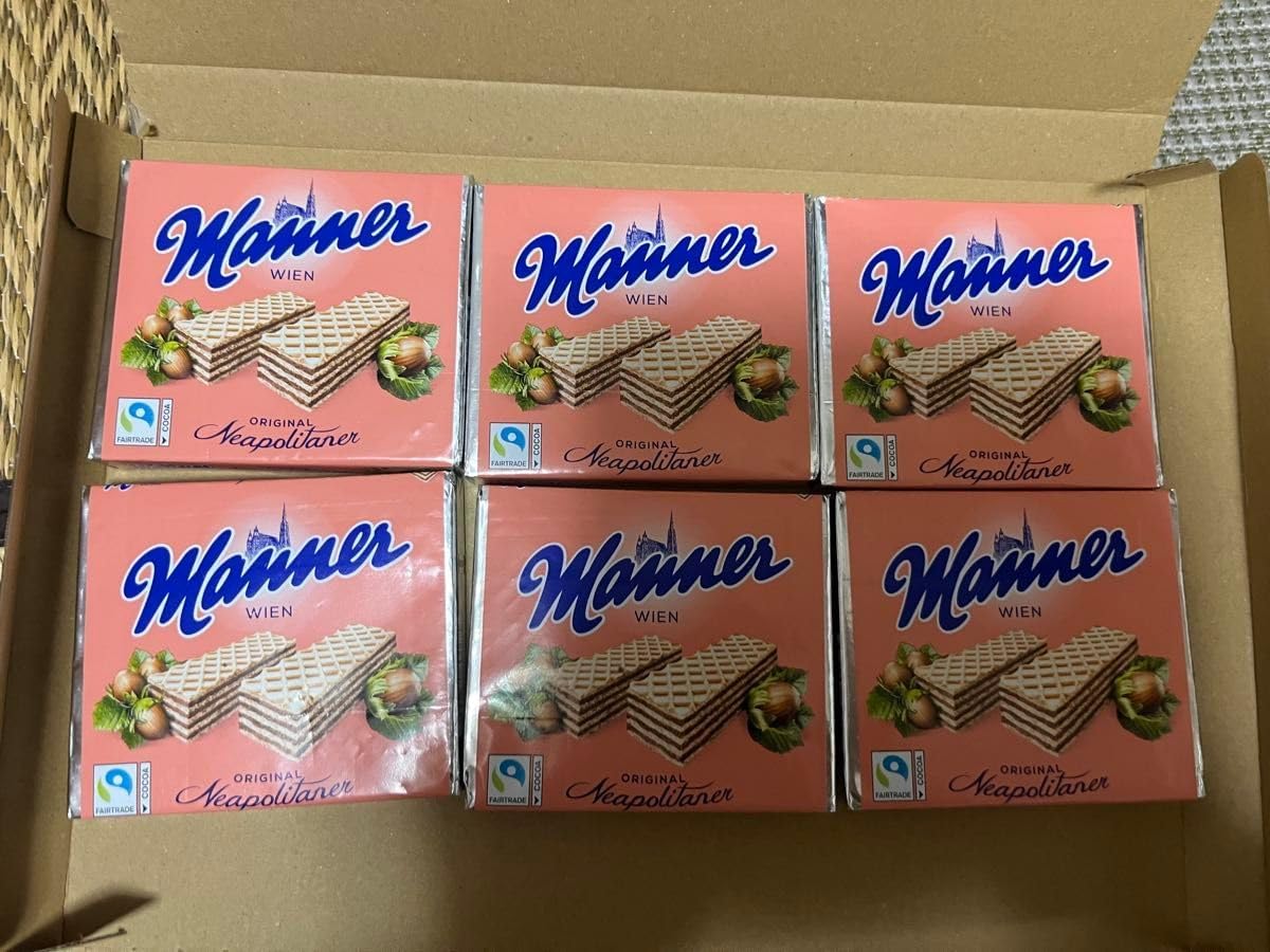 18個 オーストリア ウイーン マンナー ウエハース Manner 未開封品 オーストリア直輸入！お菓子メーカー Manner ウエハースお菓子の